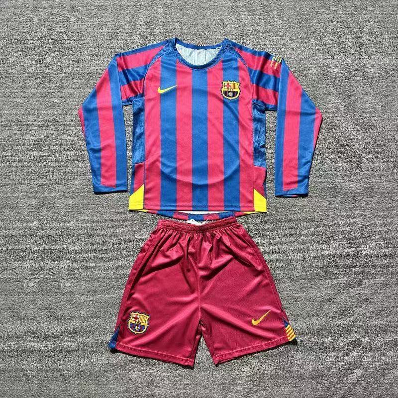 RETRO 2005/06 barcelona KIDS MANGA LARGA