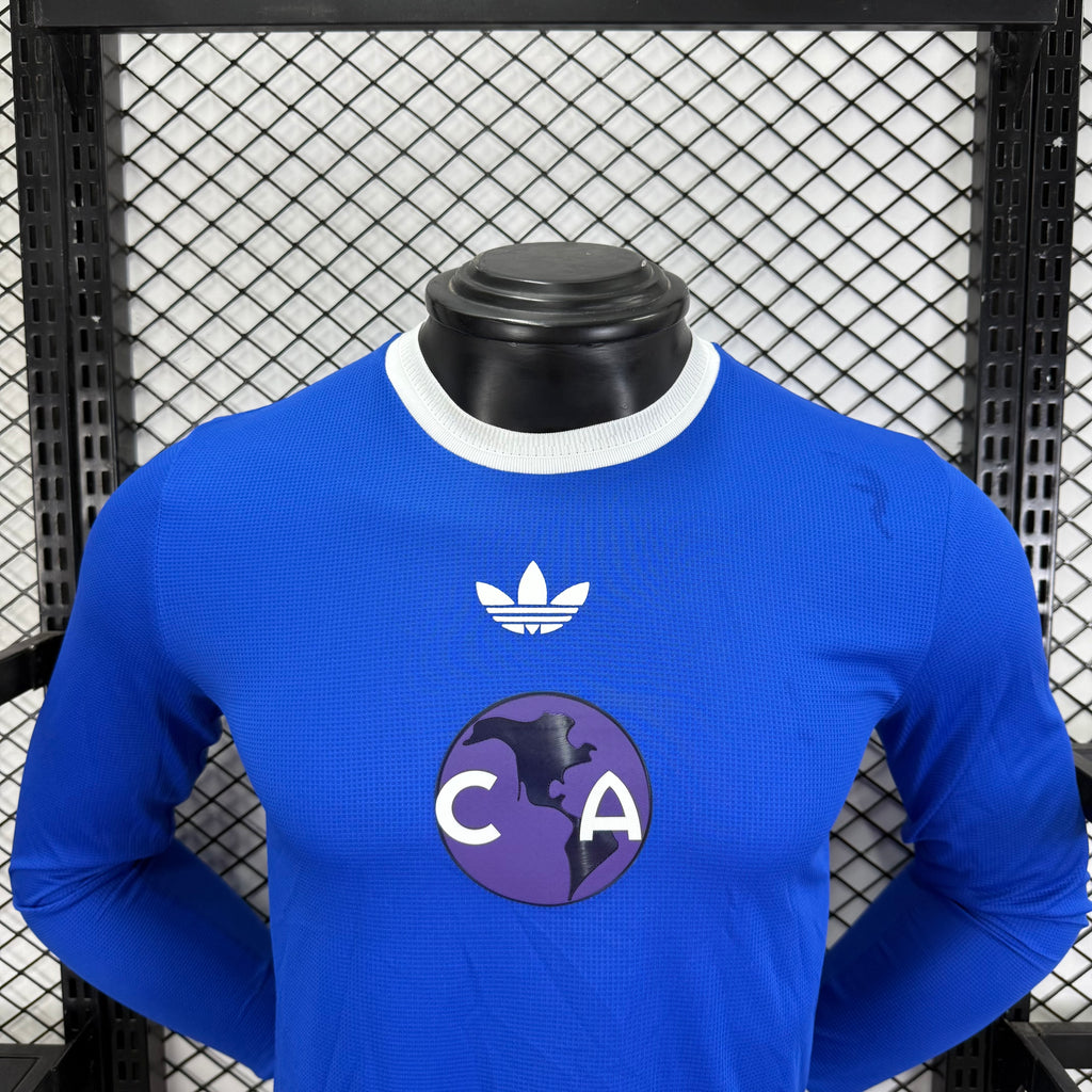 2627 Club América 120th Anniversary Edition blue Player's jersey long sleeves S-4XL10