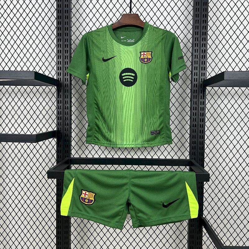 25/26 Barcelona Green Goalkeeper kids