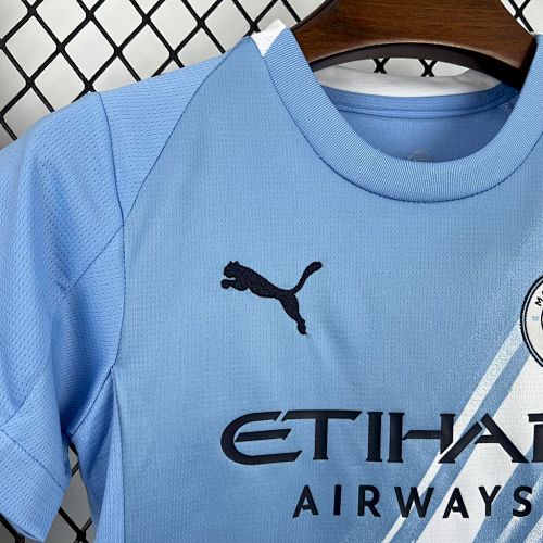 Manchester City 2025/26 Home Kids Kit