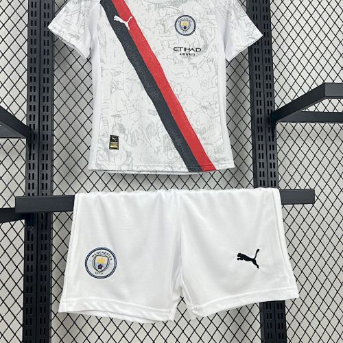 Manchester City 2025/26 Away Kids Kit