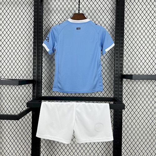 Manchester City 2025/26 Home Kids Kit