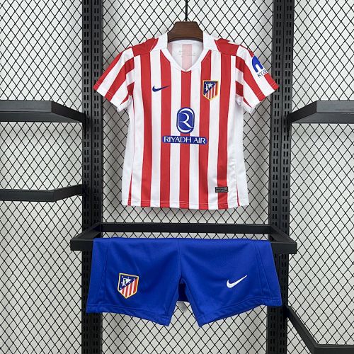 Atletico Madrid 2025/26 Home Kids Kit